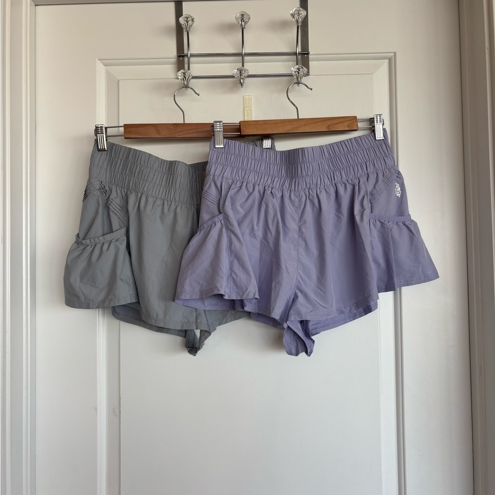 FP Movement by Free People Gray and Lavender Athletic Shorts